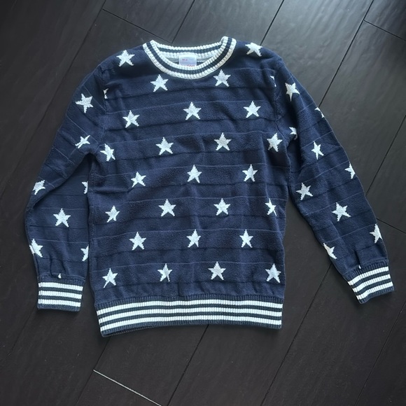 Hanna Andersson Stars & Stripes Sweater size 120 (6/7) EUC - Picture 2 of 4